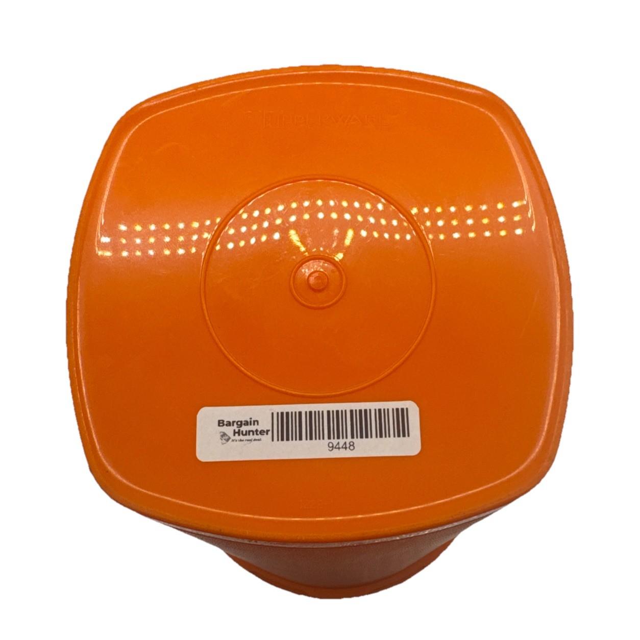 Vintage Tupperware Orange Containers Starburst Press 27 cm by 17 cm 9448
