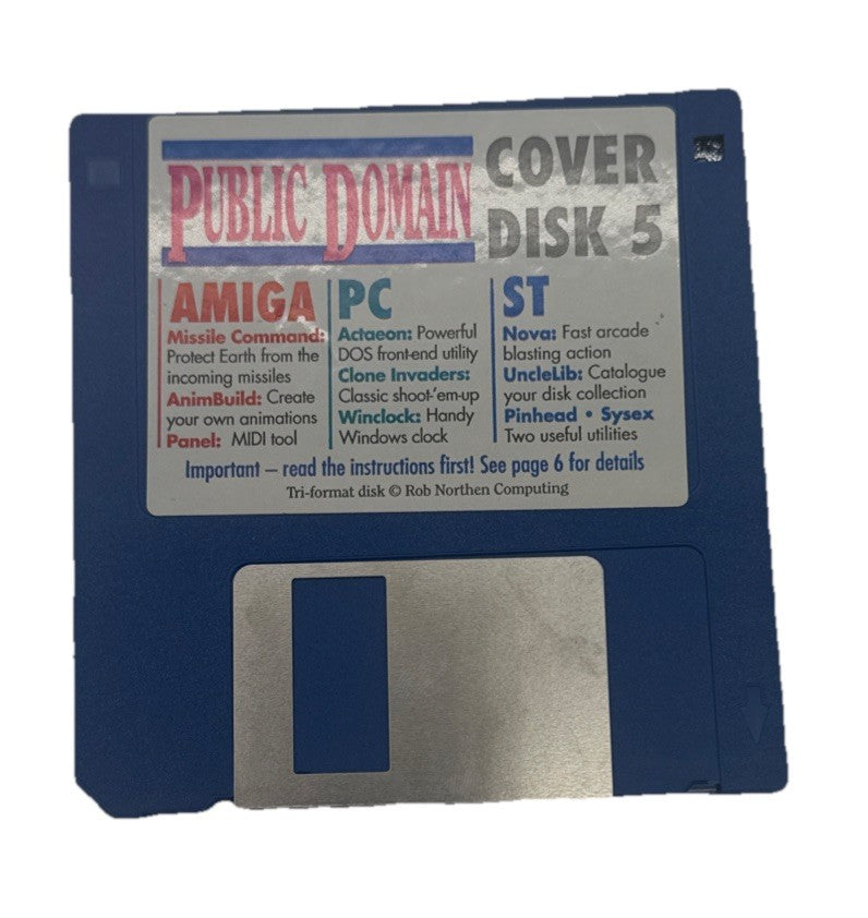 Public Domain Cover Disk 5 Floppy Disk In Good Condition 10150