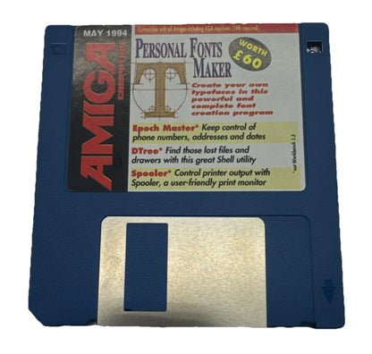 Amiga Personal Fonts Maker Floppy Disk In Good Condition 9970
