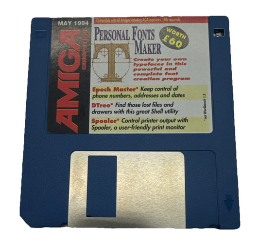 Amiga Personal Fonts Maker Floppy Disk In Good Condition 9970