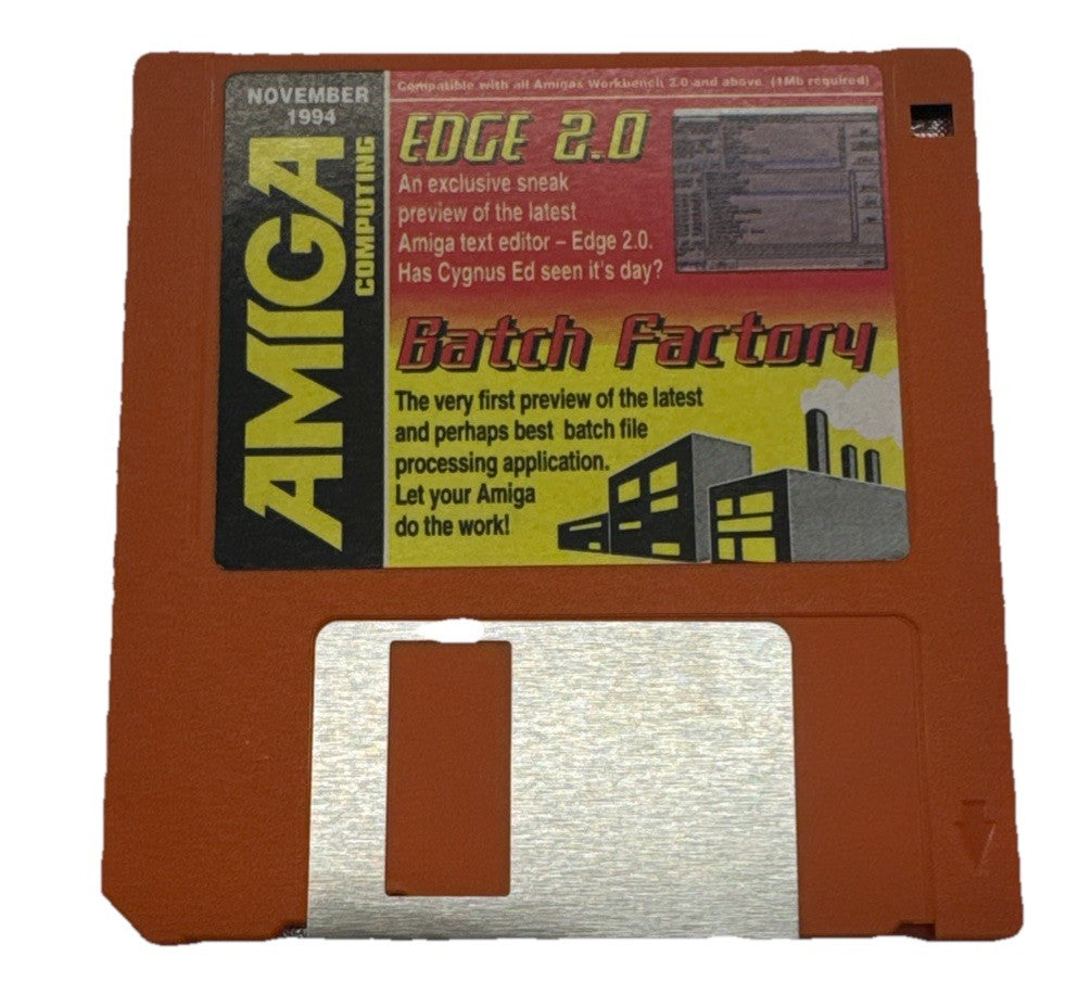 Amiga Edge 2.0 Batch Factory Floppy Disk In Good Condition 9931 / 9967