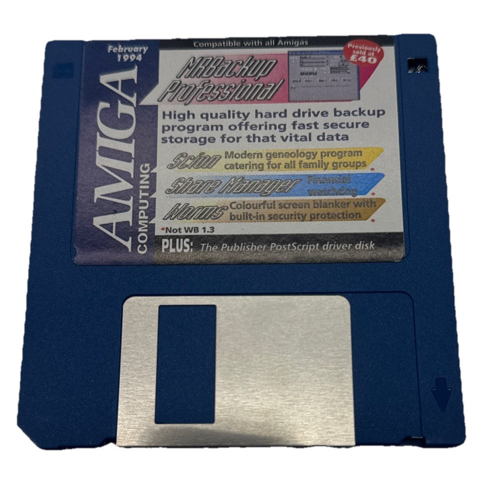 Amiga MR Backup Professional Floppy Disk In Good Condition 9952