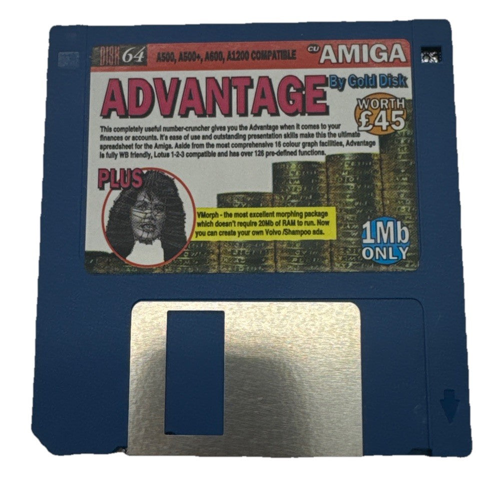 Amiga Advantage Plus Floppy Disk In Good Condition 9959