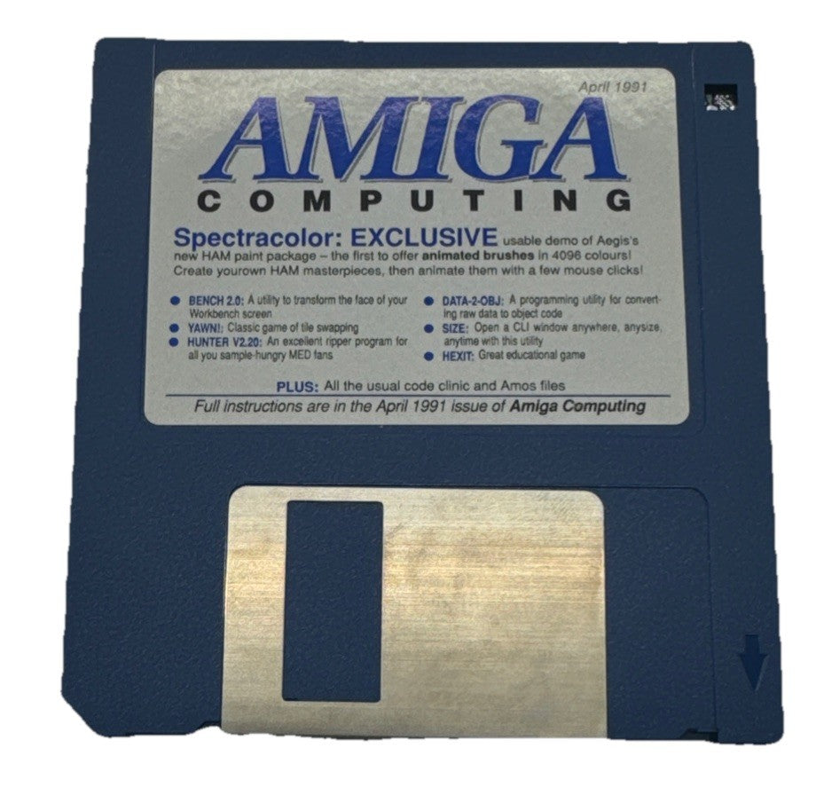 Amiga Computing April 1991 Floppy Disk In Good Condition 10162