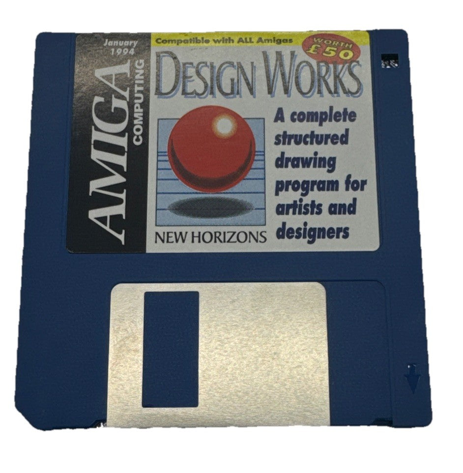 Amiga Design Works Floppy Disk In Good Condition 10144