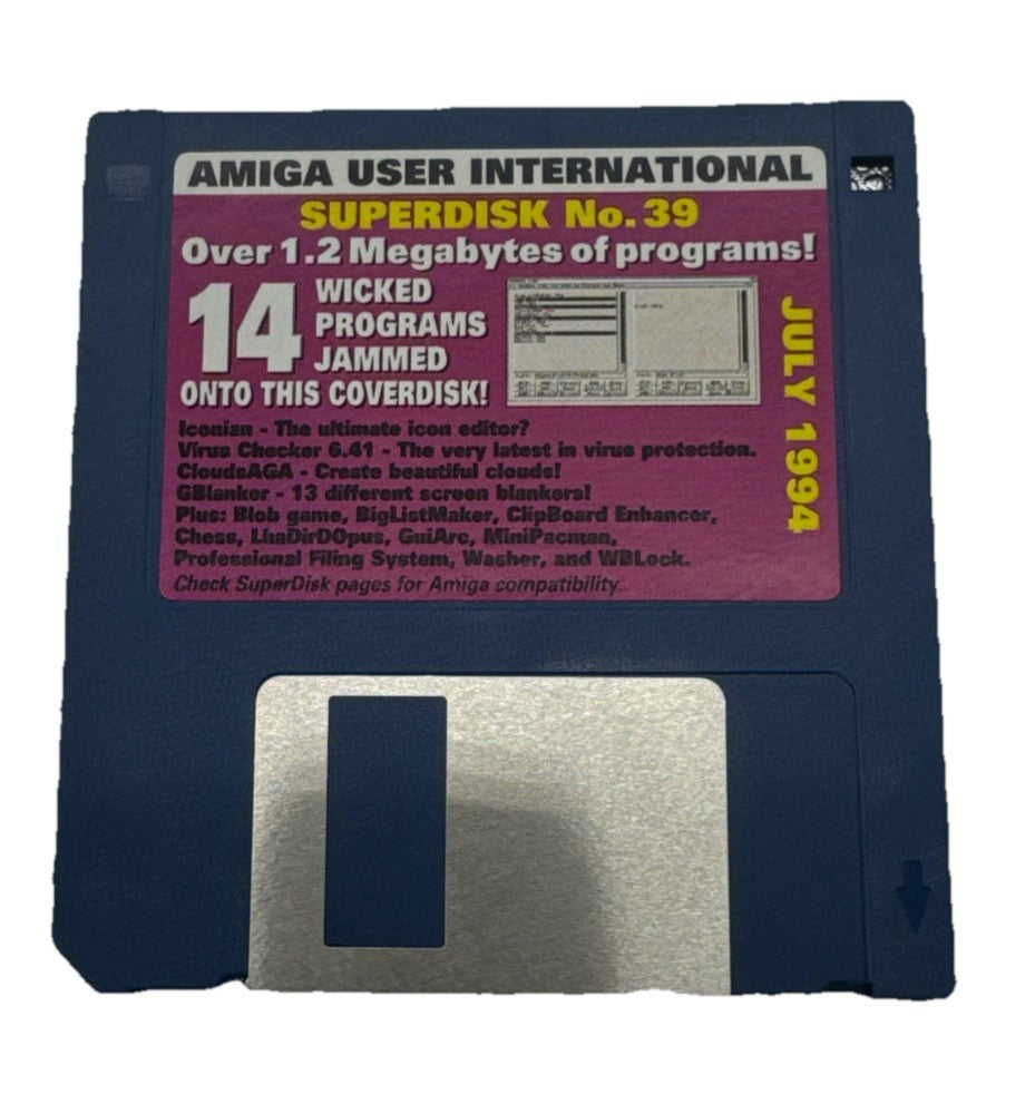 Amiga User International Super Disk No. 39 Floppy Disk In Good Condition 9938