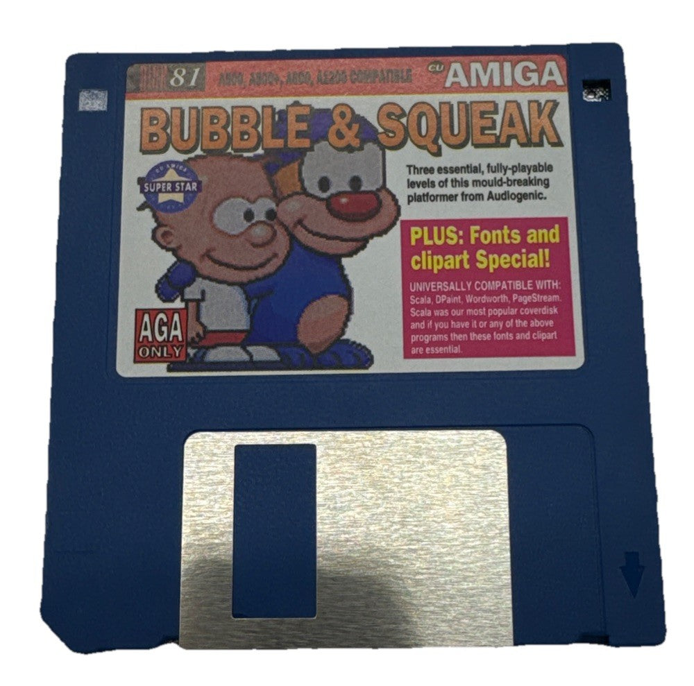 Amiga Disk 81 Bubble & Squeak Floppy Disk In Good Condition 10142