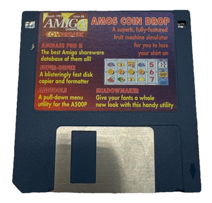 Amiga AMOS Coin Drop Floppy Disk In Good Condition 10158