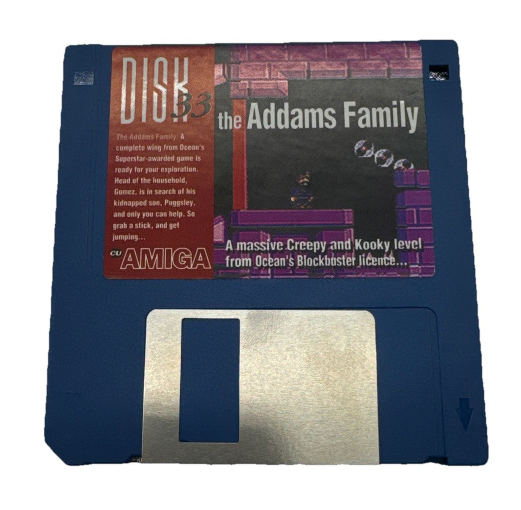 Amiga Disk 33 The Addams Family Floppy Disk In Good Condition 10140
