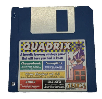 Amiga Quadrix Floppy Disk In Good Condition 10145