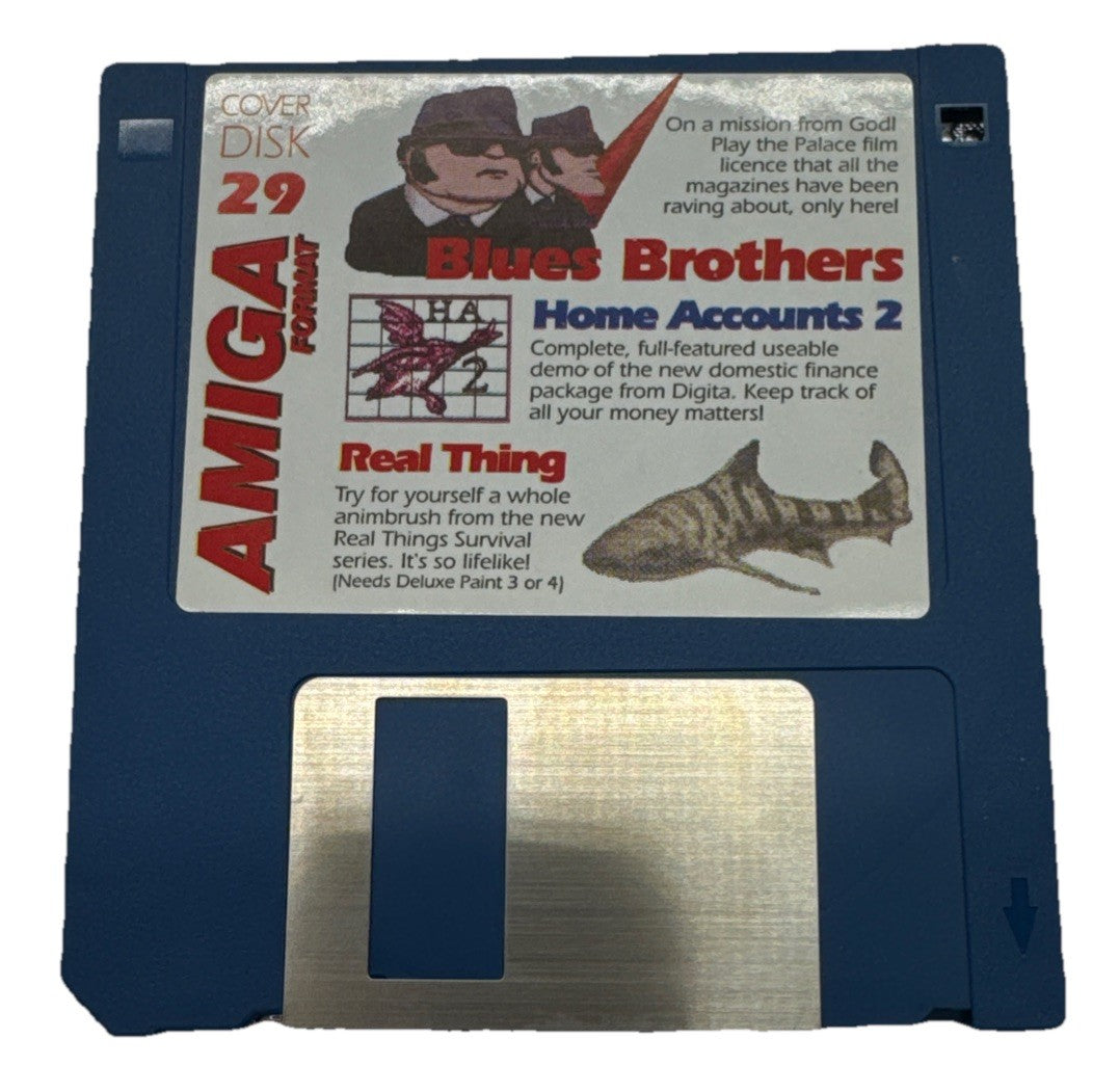 Amiga Blues Brother / Home Accounts 2 / Real Thing Floppy Disk In Good Cond 9935
