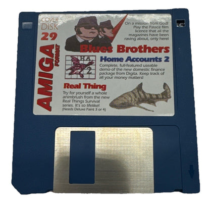 Amiga Blues Brother / Home Accounts 2 / Real Thing Floppy Disk In Good Cond 9935