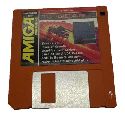 Amiga Top Gear 2 Floppy Disk In Good Condition 9930