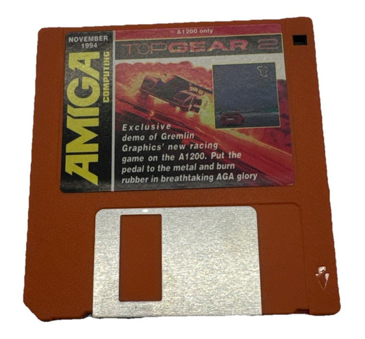 Amiga Top Gear 2 Floppy Disk In Good Condition 9930