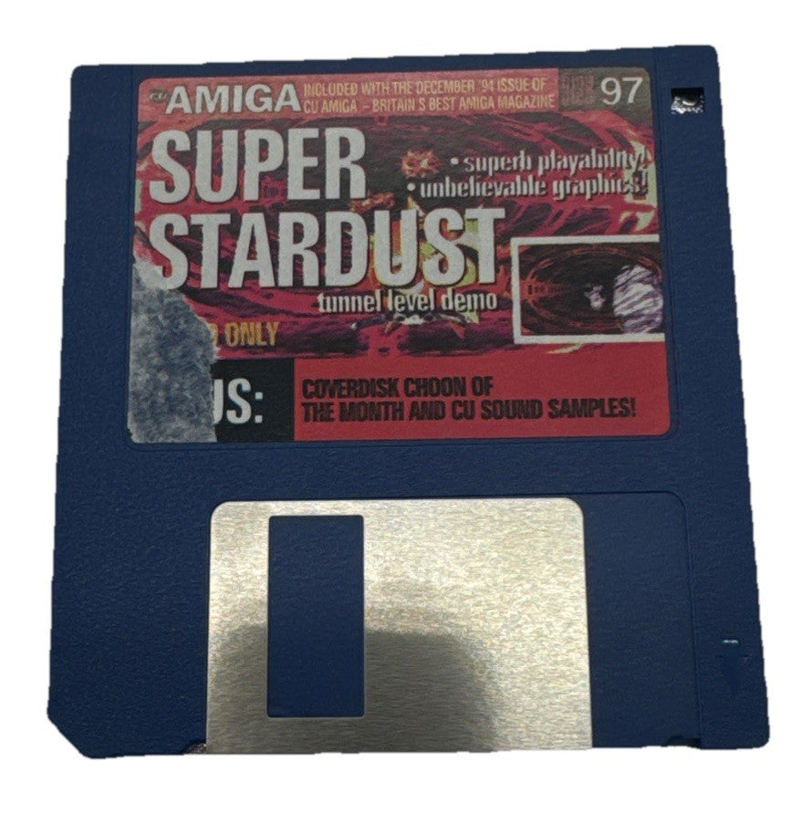 Amiga Disk 97 Super Stardust Floppy Disk Damaged Label 9937