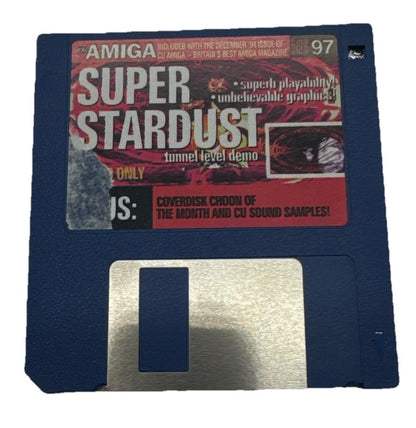 Amiga Disk 97 Super Stardust Floppy Disk Damaged Label 9937