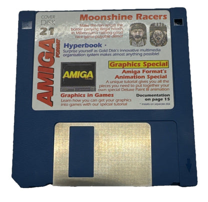 Amiga Moonshine Racers Floppy Disk In Good Condition 9936