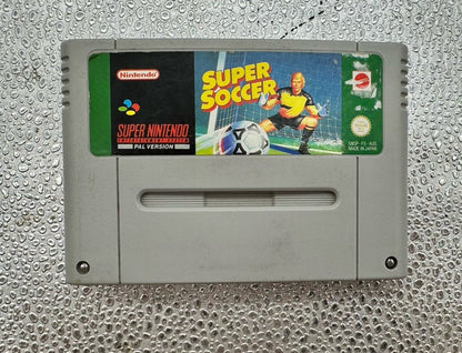 Super Soccer Super Nintendo SNES AUS PAL Game Cart In Good Condition 10192
