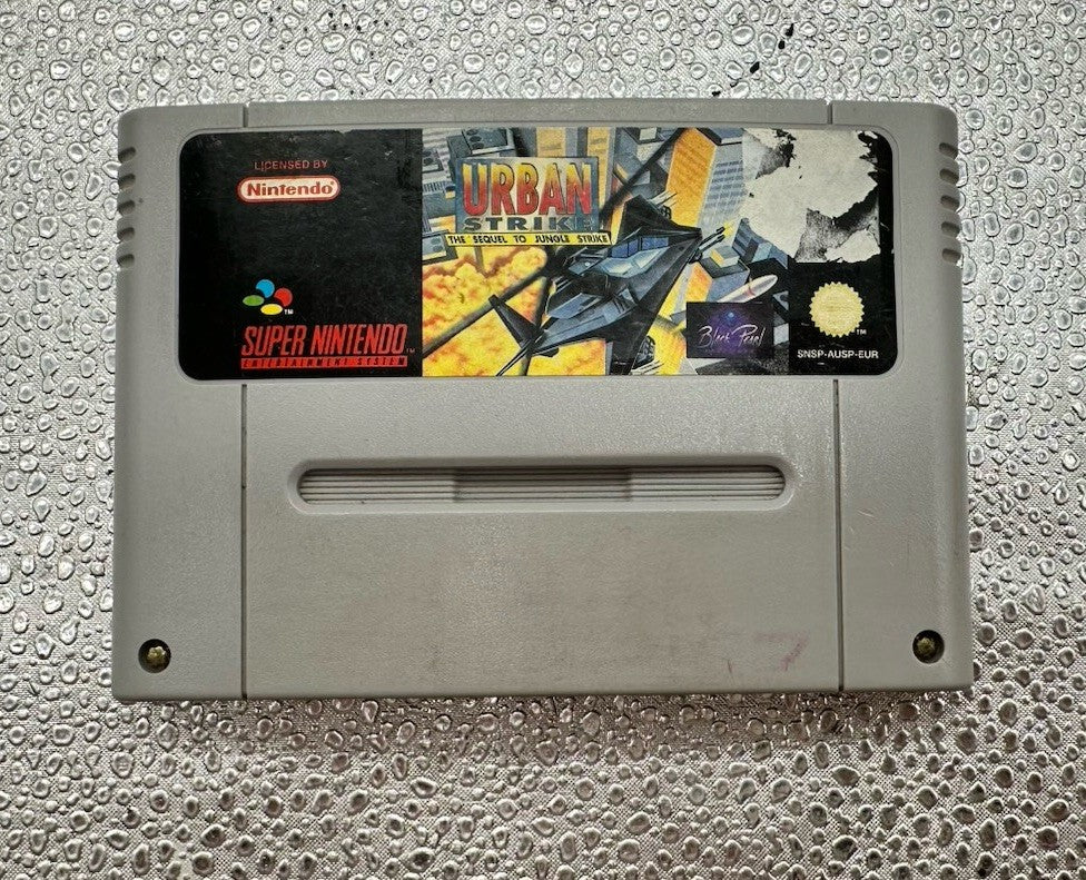 Urban Strike Super Nintendo SNES AUS PAL Game Cart OK Cond Damaged label 10187