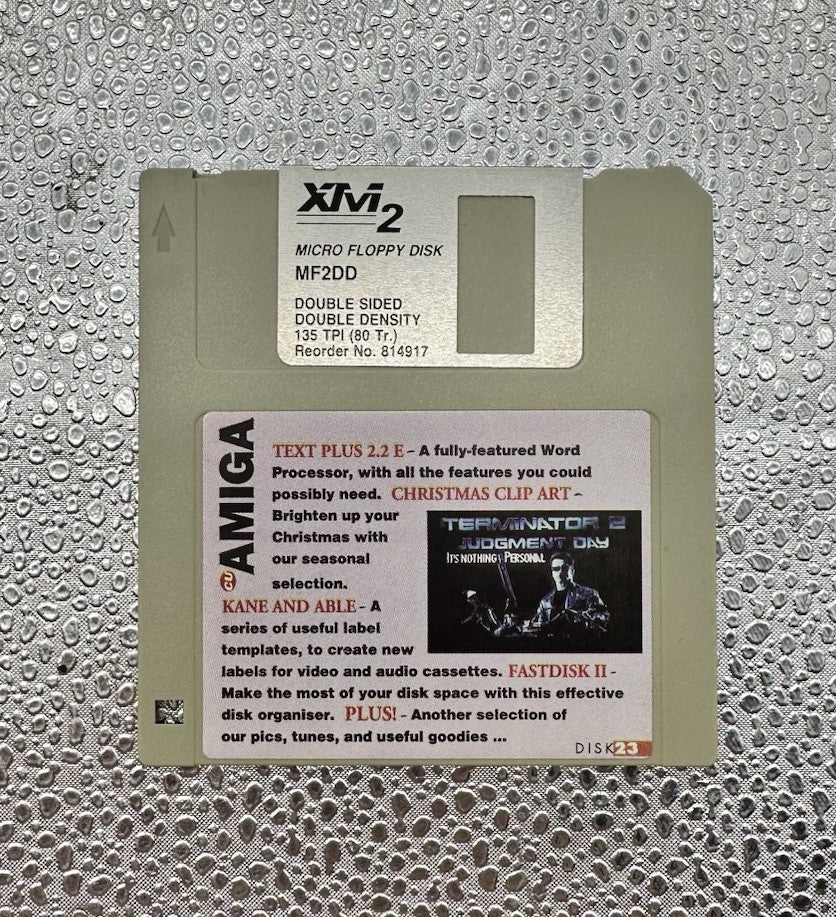Amiga Disk 23 Terminator 2 Judgement Day Floppy Disk In Good Condition 10159