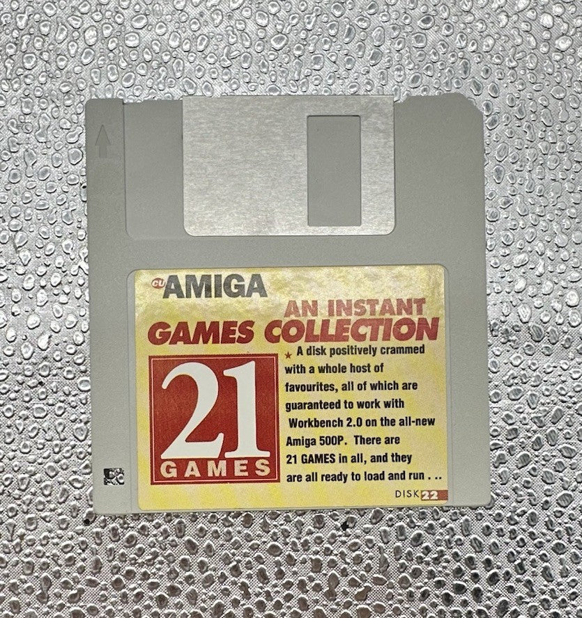 Amiga Disk 22 An Instant Games Collection 21 Games Floppy Disk In Good Cond 9963