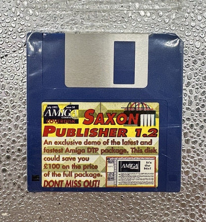 Amiga Saxton Publisher 1.2 Floppy Disk New Sealed 9979