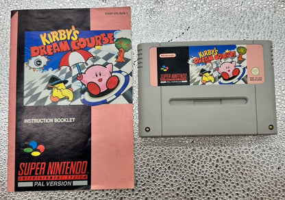 Kirby's Dream Course Super Nintendo SNES AUS PAL Game Cart & Manual 10193