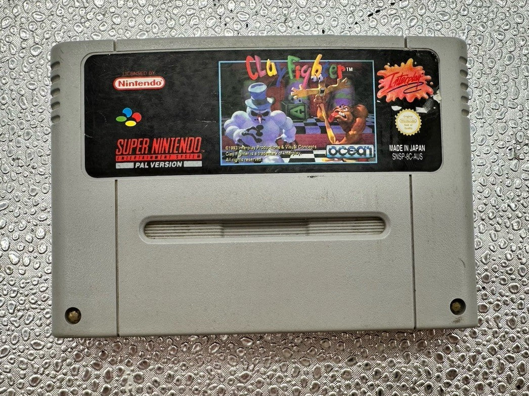 ClayFighter Super Nintendo SNES AUS PAL Game Cart Tested In Good Condition 10188