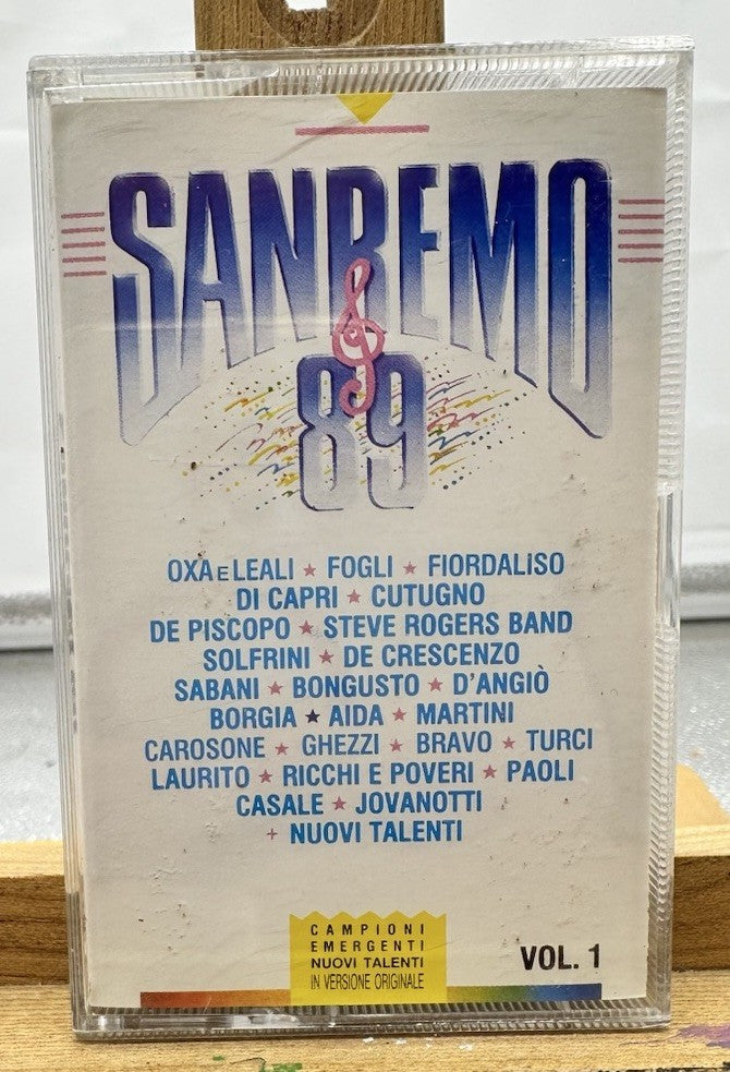 Sanremo 89 Vol. 1 Cassette Tape In Good Condition 9689