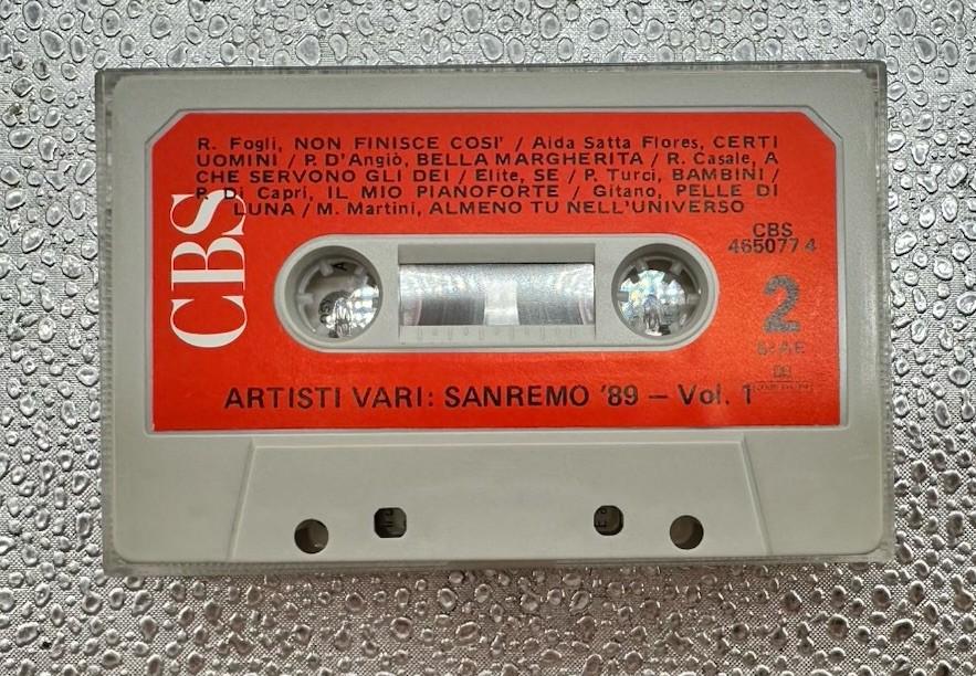 Sanremo 89 Vol. 1 Cassette Tape In Good Condition 9689