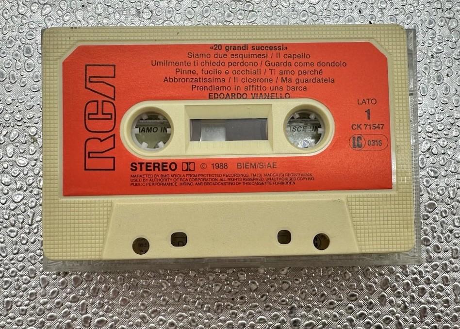 Edoardo Vianello - 20 Grandi Successi Cassette Tape In Good Condition 9692