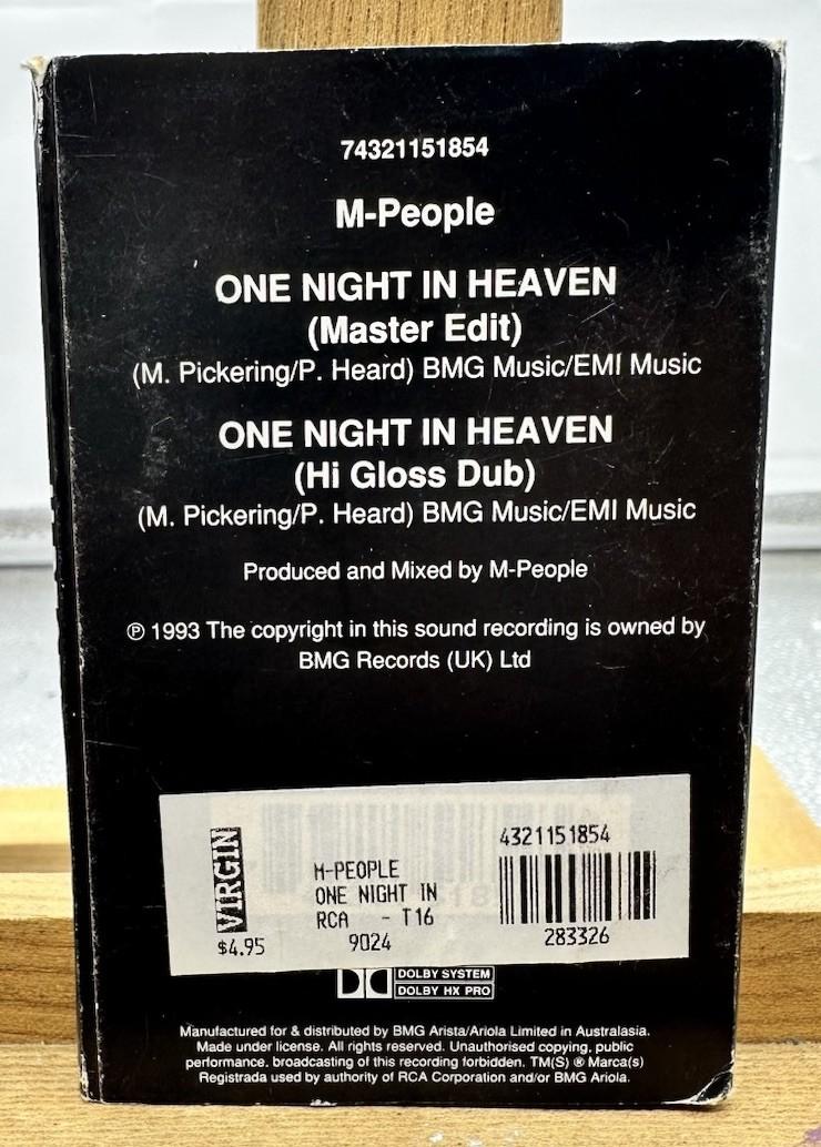 M-People - One Night In Heaven Cassette Tape In Good Condition 9674