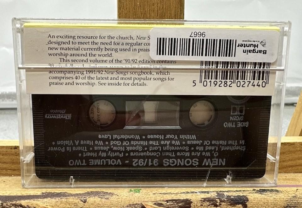 New Songs '91/92 Volume Two Cassette Tape In Good Condition 9667