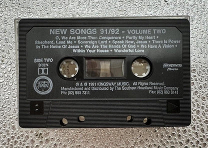 New Songs '91/92 Volume Two Cassette Tape In Good Condition 9667