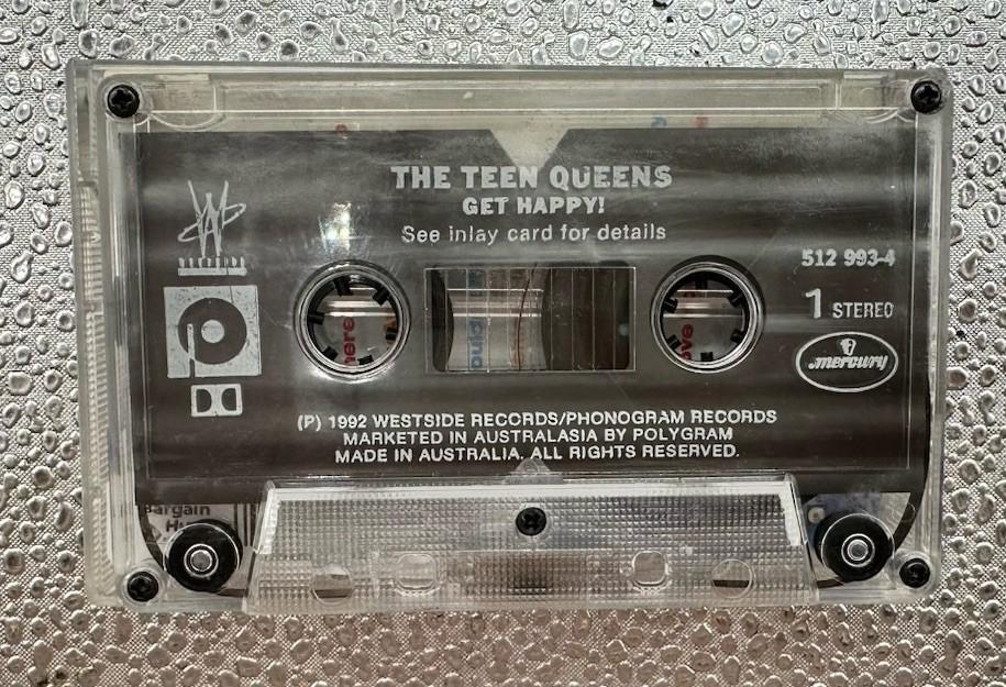 The Teen Queens - Get Happy ! Cassette Tape In Good Condition 9659