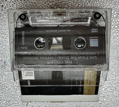 Phil Collins - Live From The Board / Both Sides Cassette Tape Damaged Case 9621