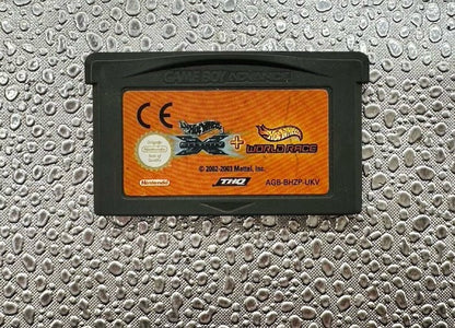 Hot Wheels X + Hot Wheels World Race - Nintendo Gameboy Advance / GBA Game 9859
