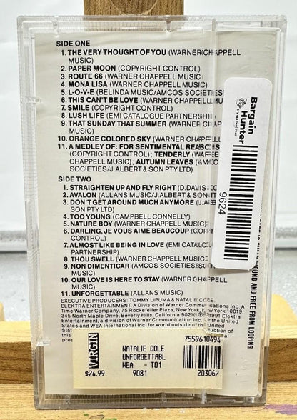 Natalie Cole - Unforgettable With Love Cassette Tape In Good Condition 9624