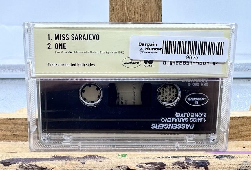 Passengers - Miss Sarajevo Cassette Tape In Good Condition 9625