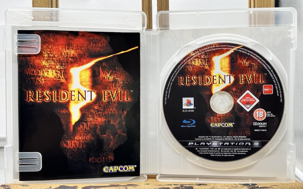 Residen Evil 5 PAL Play Station 3 / PS3 Complete In Good Condition 9870