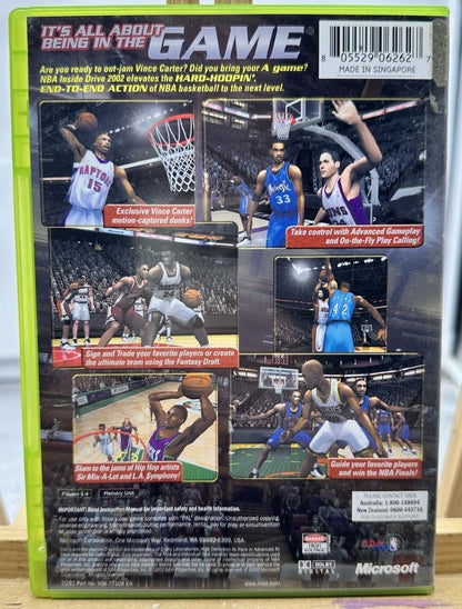 NBA Inside Drive 2002 PAL Xbox Complete In Good Condition 9881