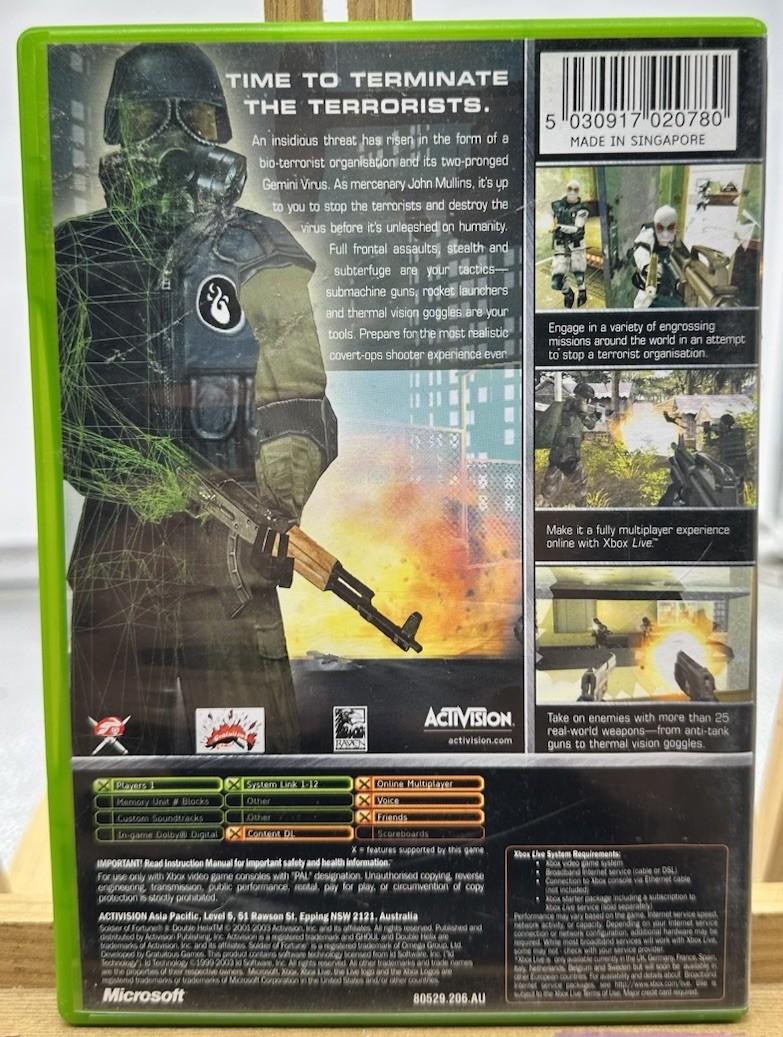 Soldier Of Fortune 2 Double Helix PAL Xbox Complete In Good Condition 9882