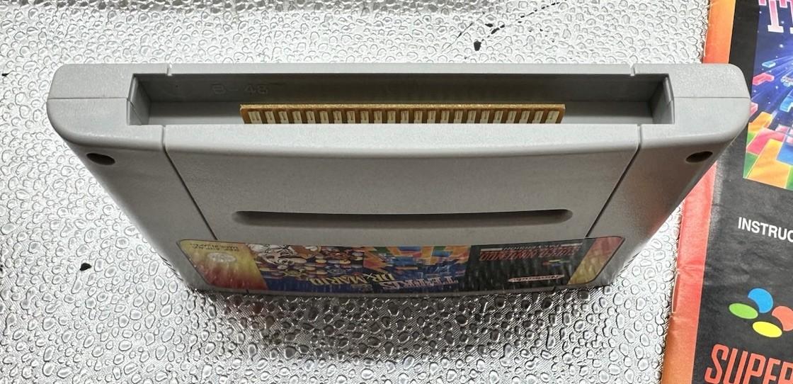 Tetris & Dr Mario Super Nintendo SNES AUS PAL Game Complete Damaged Box 10123
