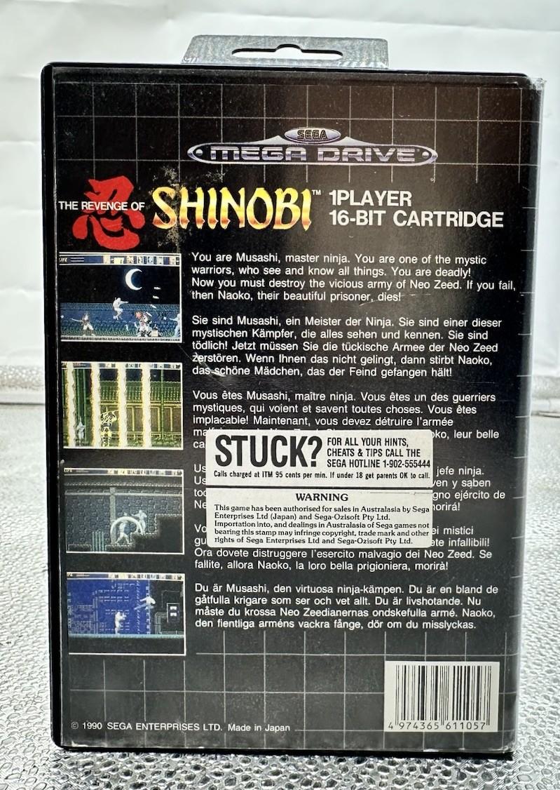 The Revenge Of Shinobi - Sega Mega Drive - PAL - Complete In Good Cond 9864