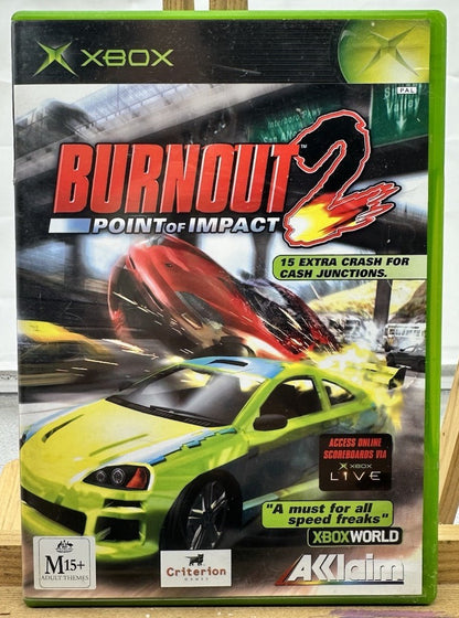 Burntout 2 Point Of Impact PAL Xbox Complete In Good Condition 10225