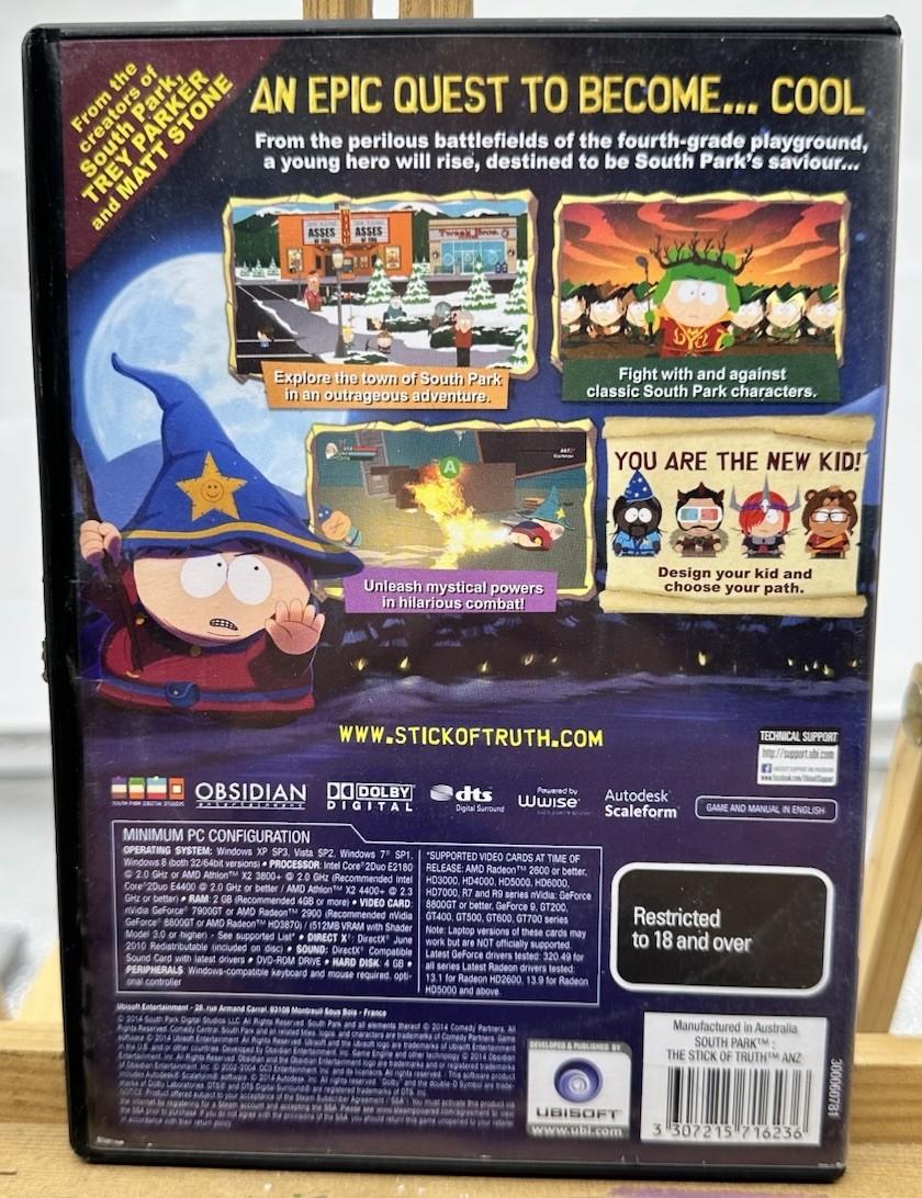 South Park The Stick OF Truth PC Complete PAL In Good Condition 9800