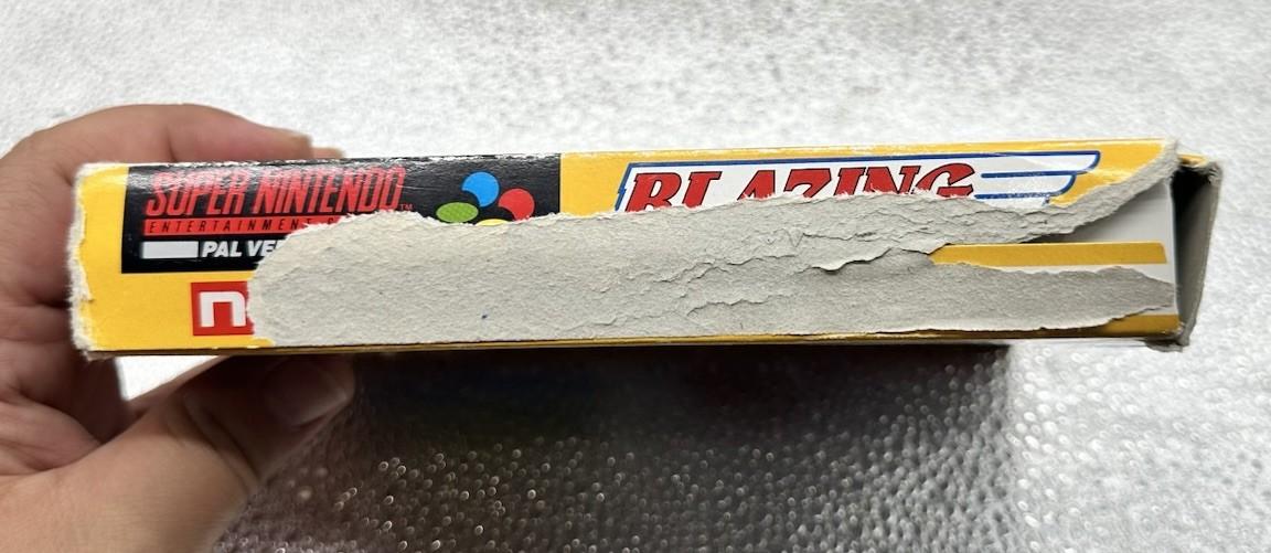 Blazing Skies Super Nintendo SNES AUS PAL Game Complete Damaged Box 10222