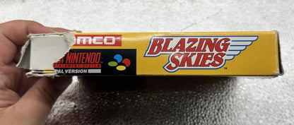 Blazing Skies Super Nintendo SNES AUS PAL Game Complete Damaged Box 10222