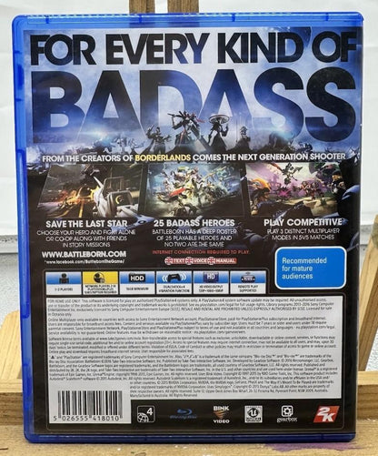 Battleborn PAL Play Station 4 / PS4 Complete In Good Condition 9854
