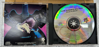 Heart To Heart : Diane Schuur & B. B. King Music CD In OK Cond Cracked Case 9552
